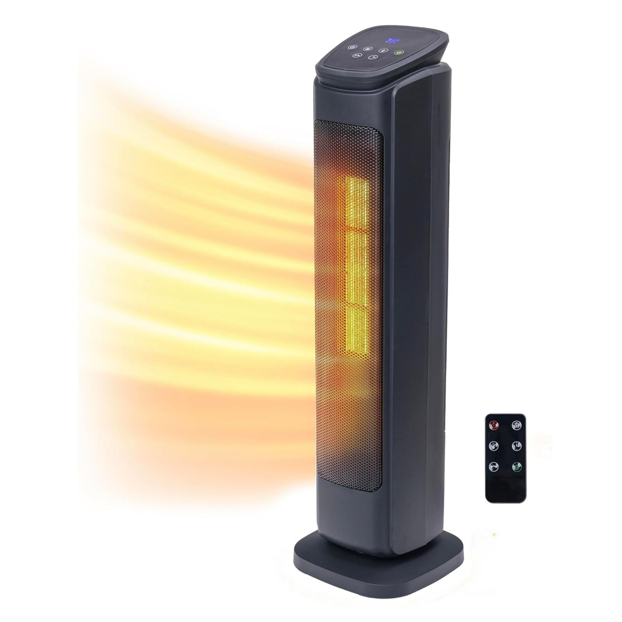 Comfort Zone 30-Inch Oscillating Tower Space Heater remote control