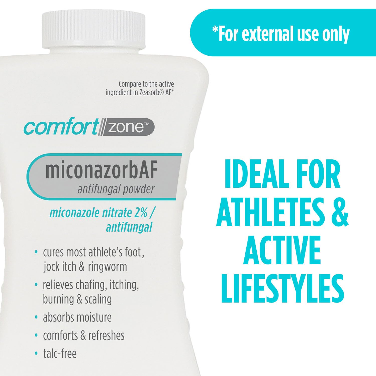 Athlete's foot treatment powder by Comfort Zone Miconazorb