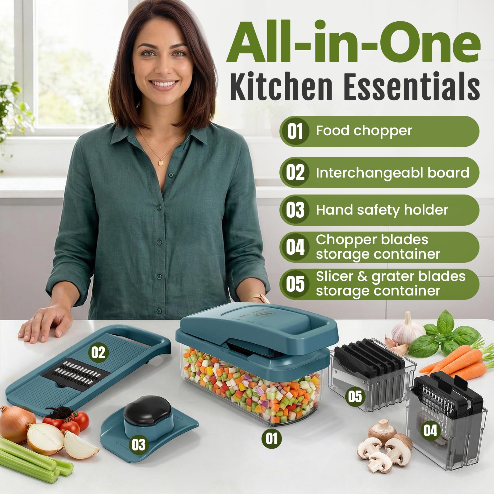 Dishwasher safe vegetable slicer