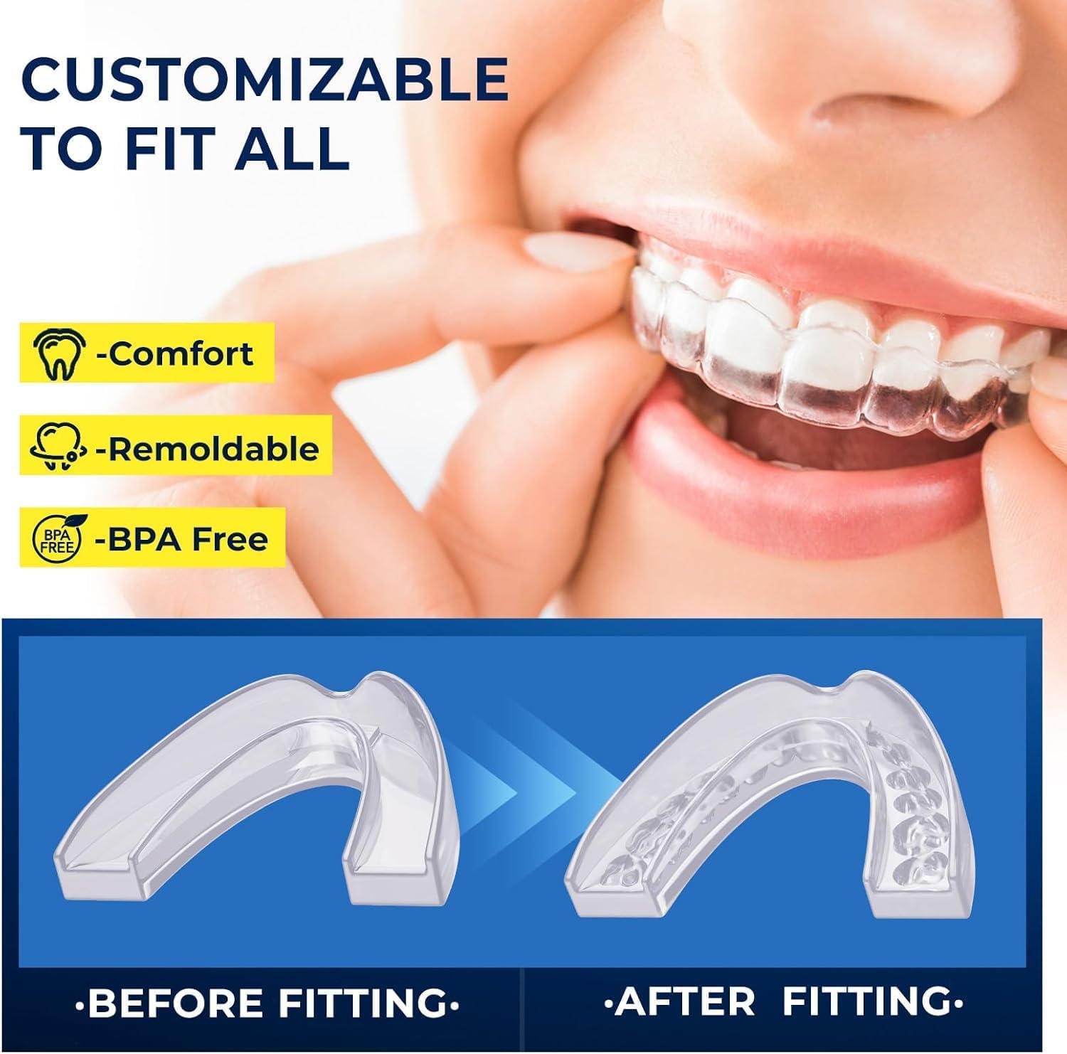 Soft long lasting mouth guard material for comfort
