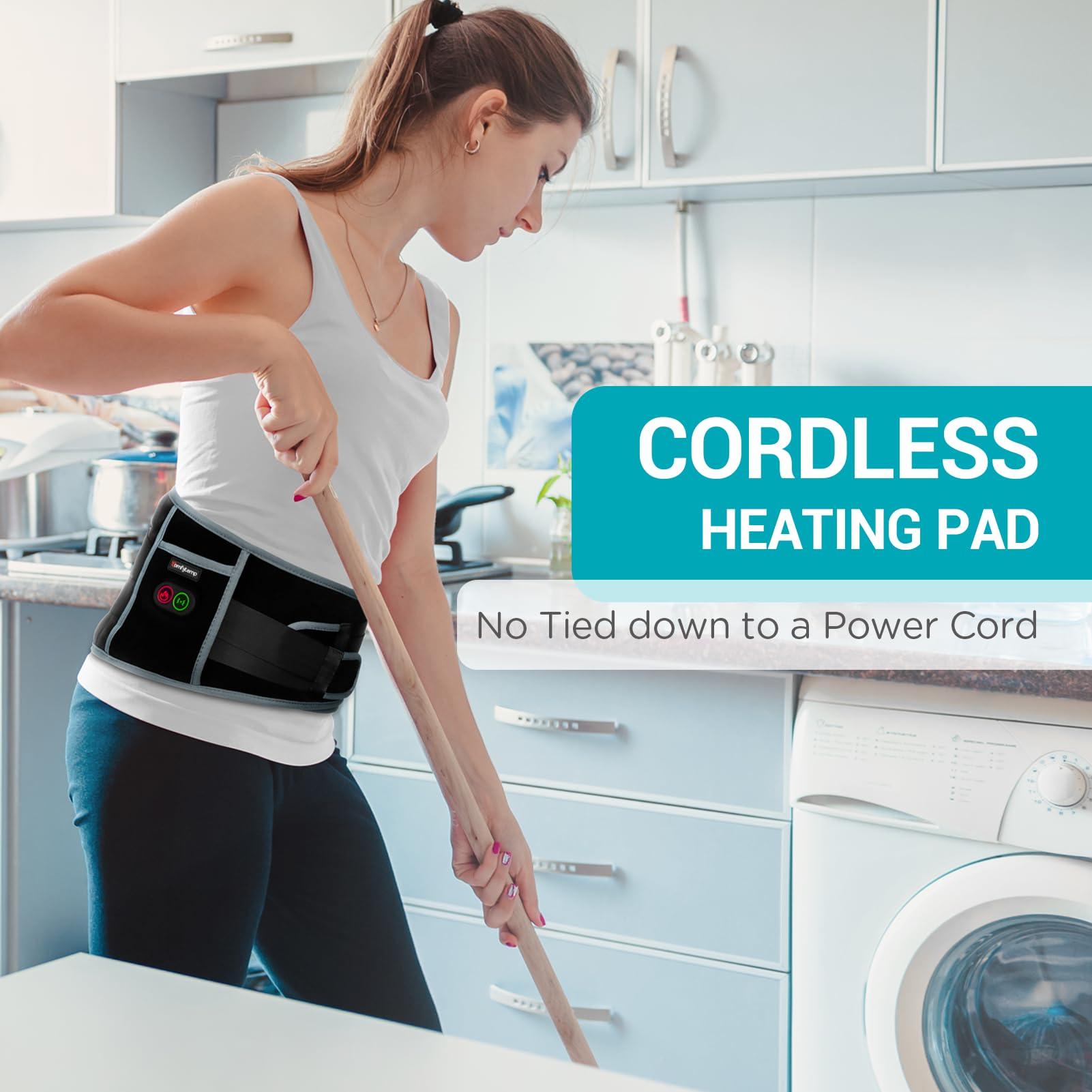 Extension belt included for waist up to 58 inches