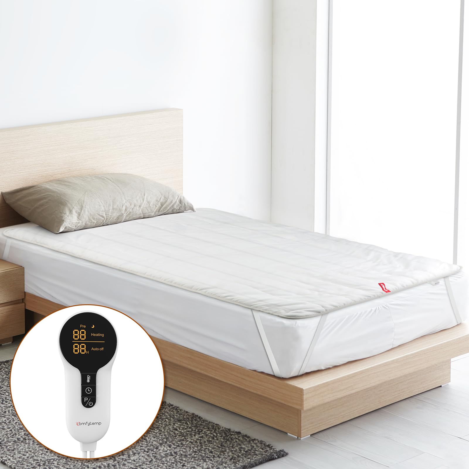 Comfytemp heated mattress pad twin size