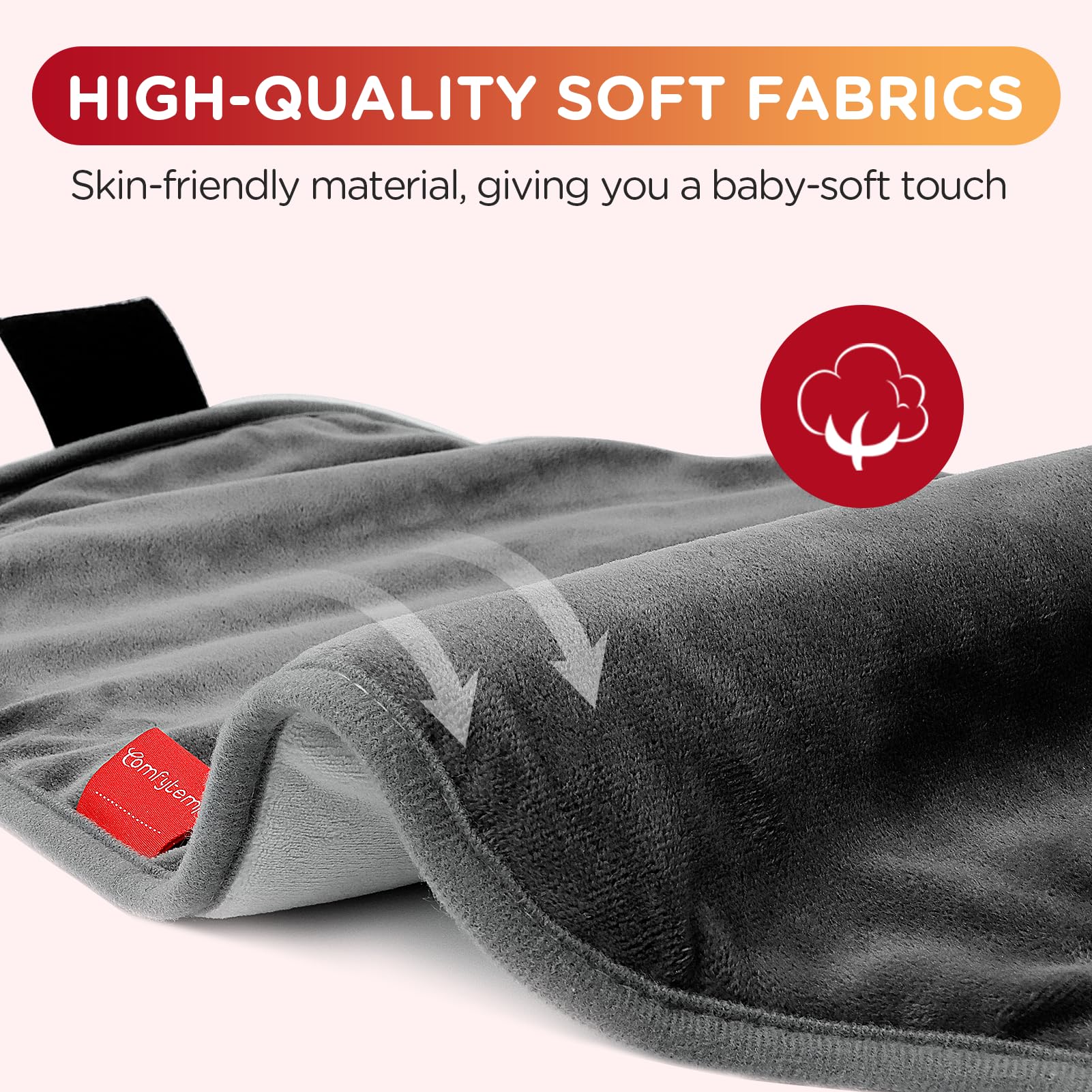 11 auto-off timers for energy saving heating pad