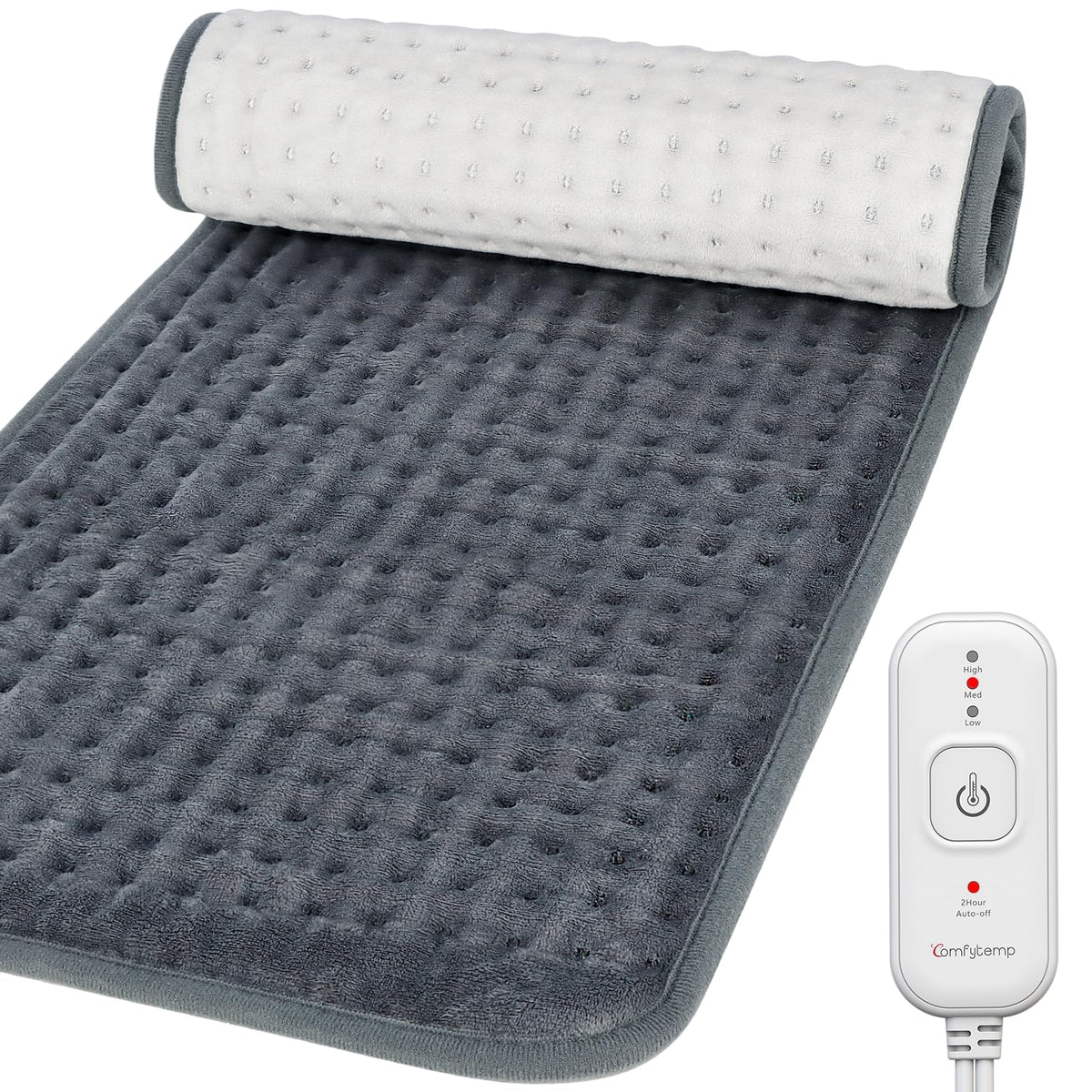 Comfytemp heating pad back period 12x24 size