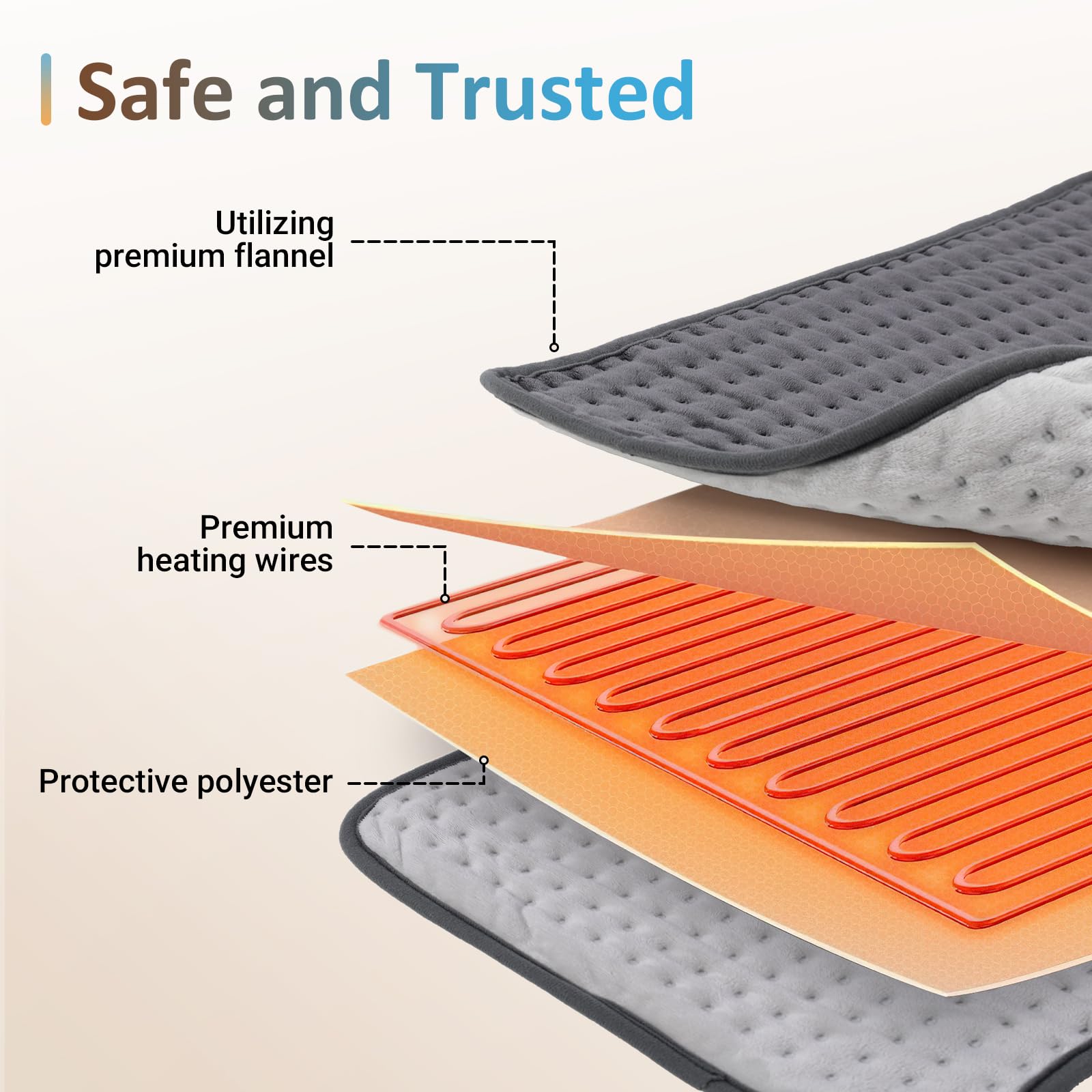 Comfytemp heating pad dry or moist heat option image