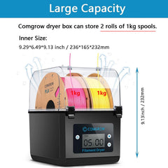 Comgrow spool holder and dehydrator for filaments