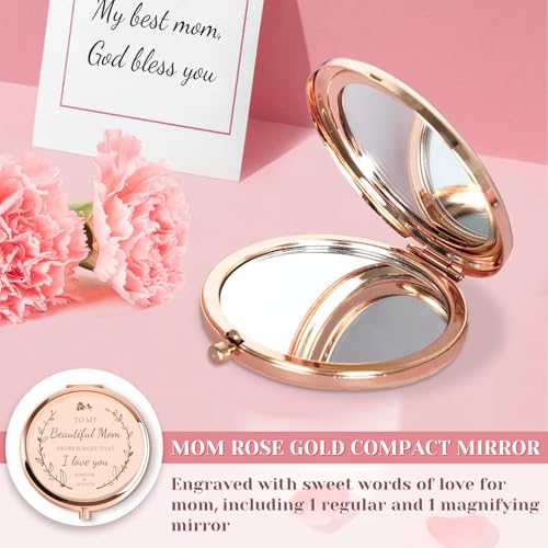 Small mirror with dual function in mom gift set