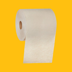 Bulk 6-roll pack of Commercial 1-Ply Kraft towels