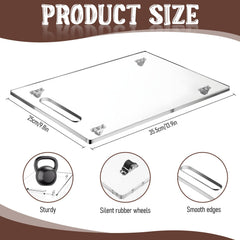 Coffee maker tray sliding slider in clear acrylic by COMNICO