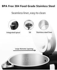 compact 0.8 liter kettle suitable for small kitchen