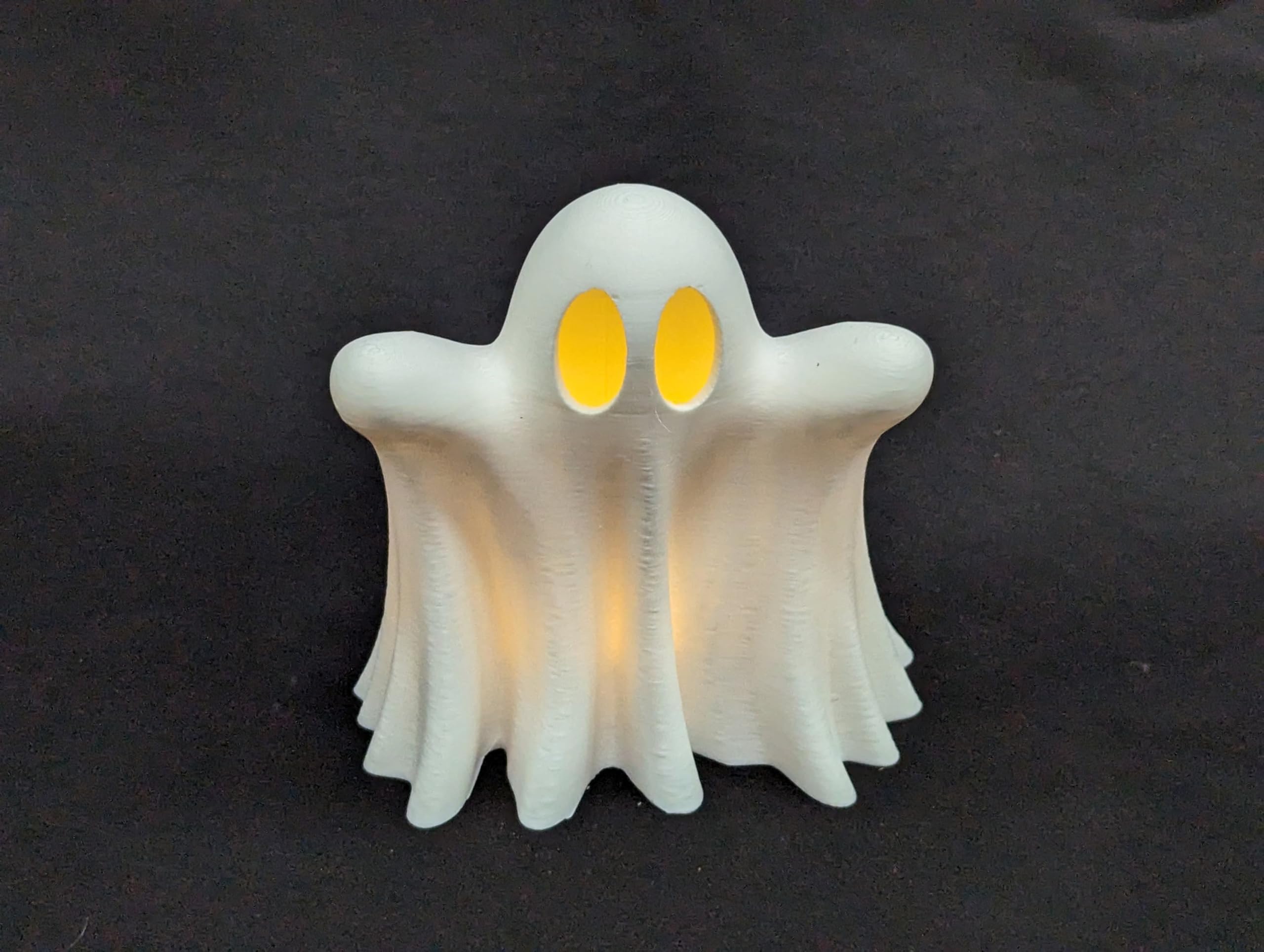 Flameless safe LED tea lights compatible ghost decor