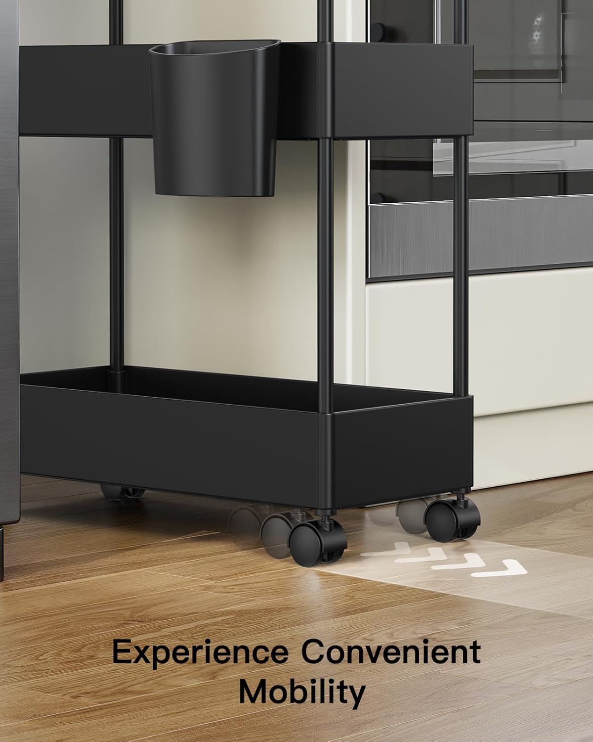 Compact bathroom storage cart suitable for towels cosmetics