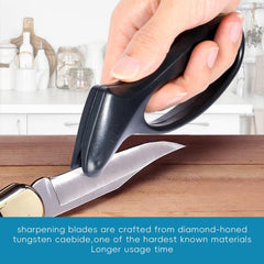 Compact BTKOSHLE knife sharpener for kitchen knives