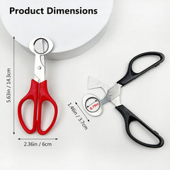 Stainless steel quail egg cutter scissors with black handle