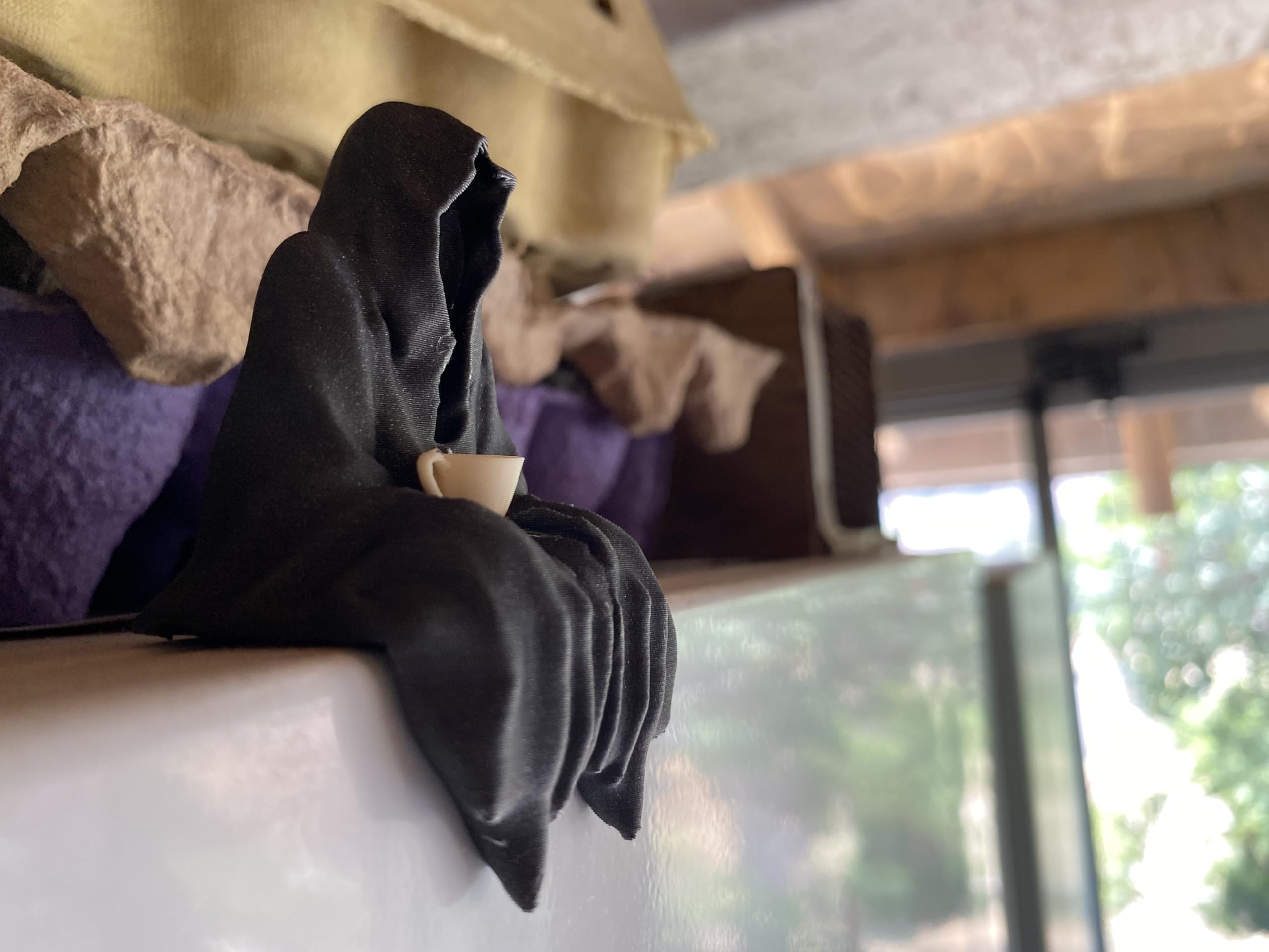 Whimsical Suriel inspired home decor ghost figurine
