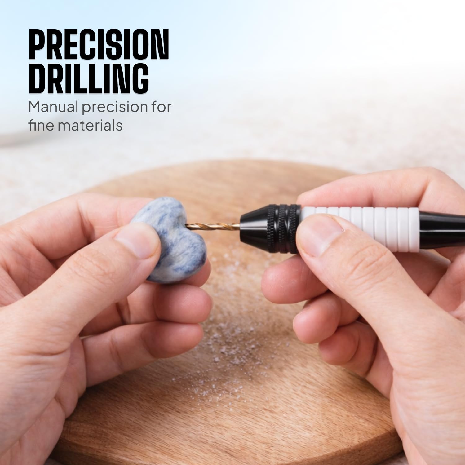Jewelry crafting with micro drill bit kit