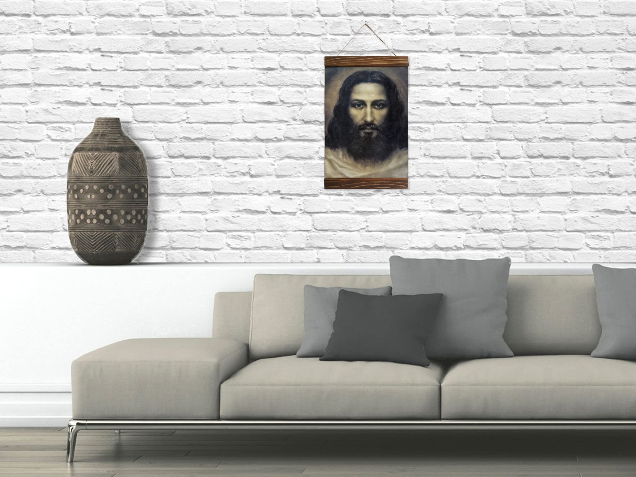 Orthodox religious imagery Jesus Christ portrait for small spaces