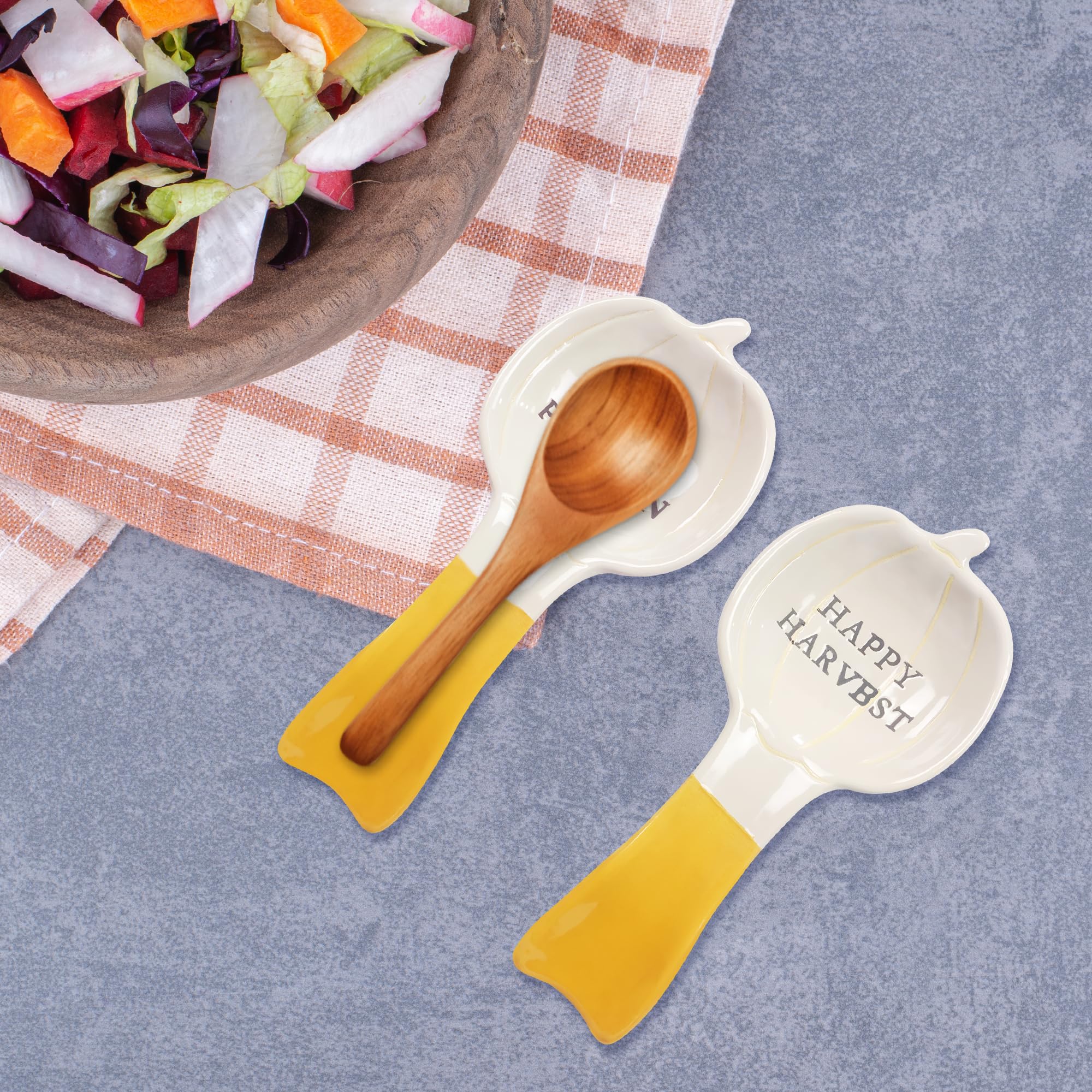 Compact spoon rest measures 5.5 by 4.5 by 1 inches