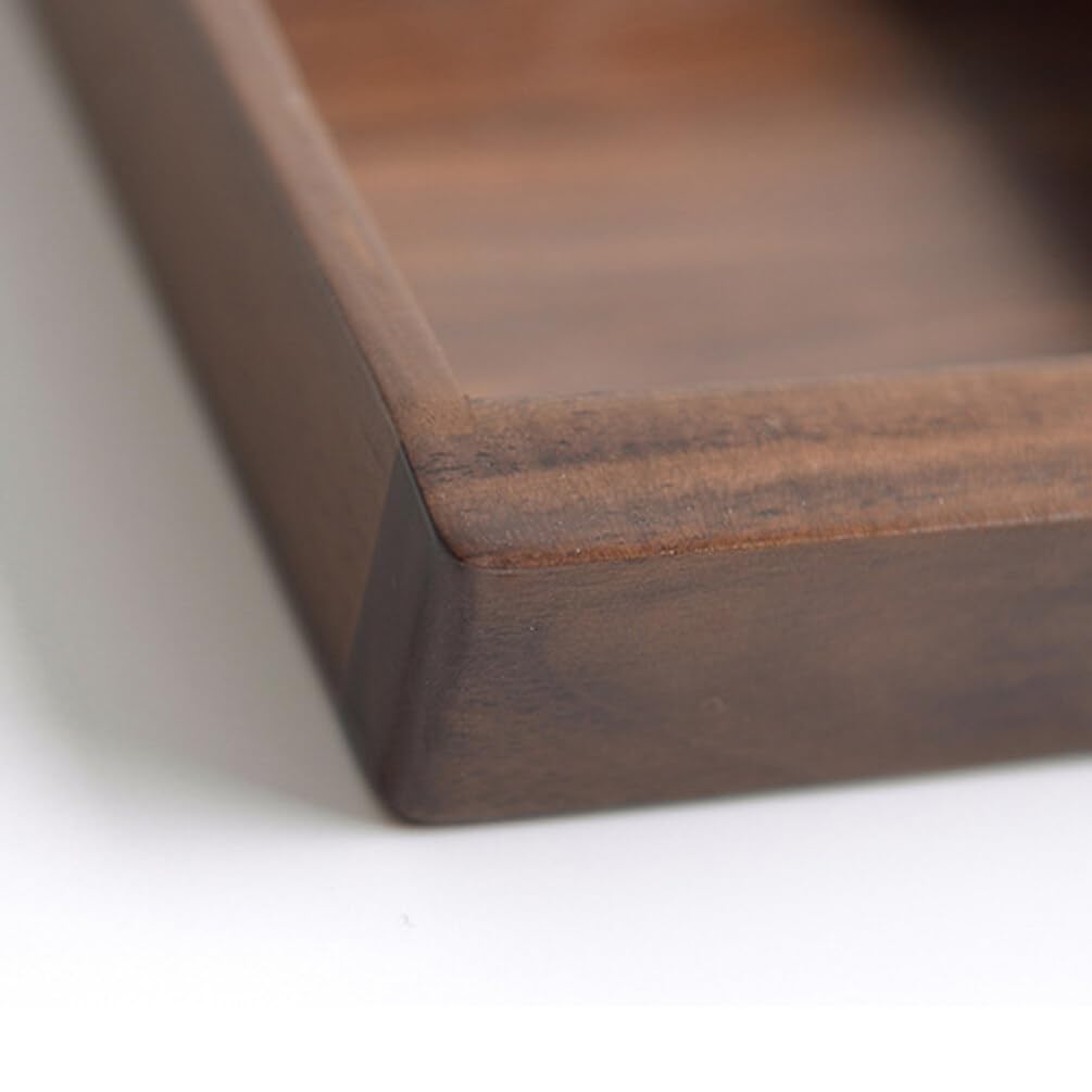 Premium black walnut material for silverware tray