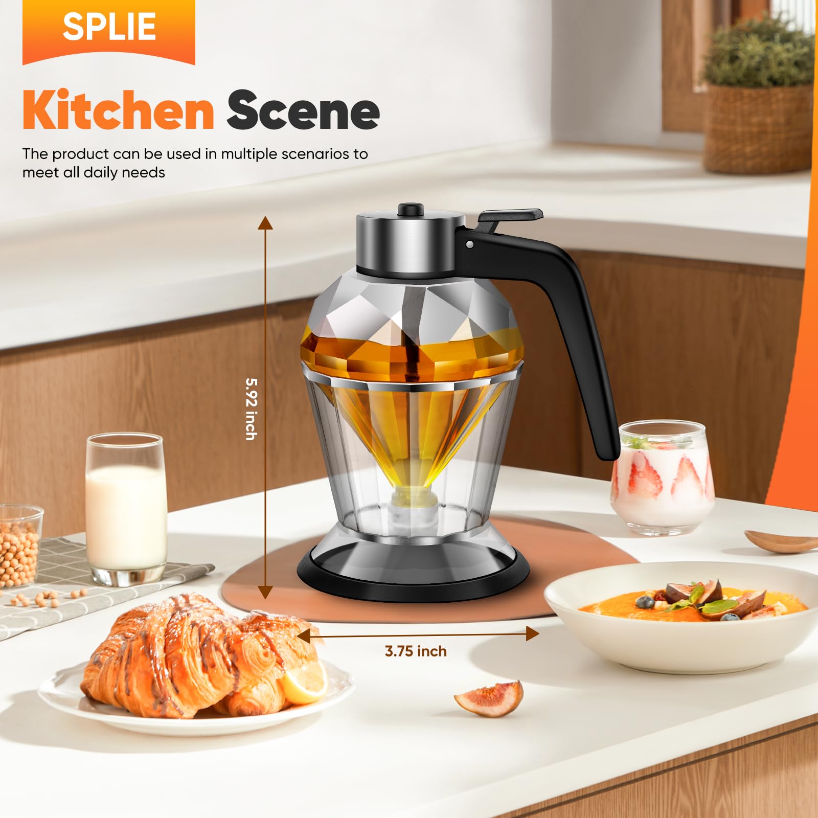 Outdoor picnic ready honey dispenser