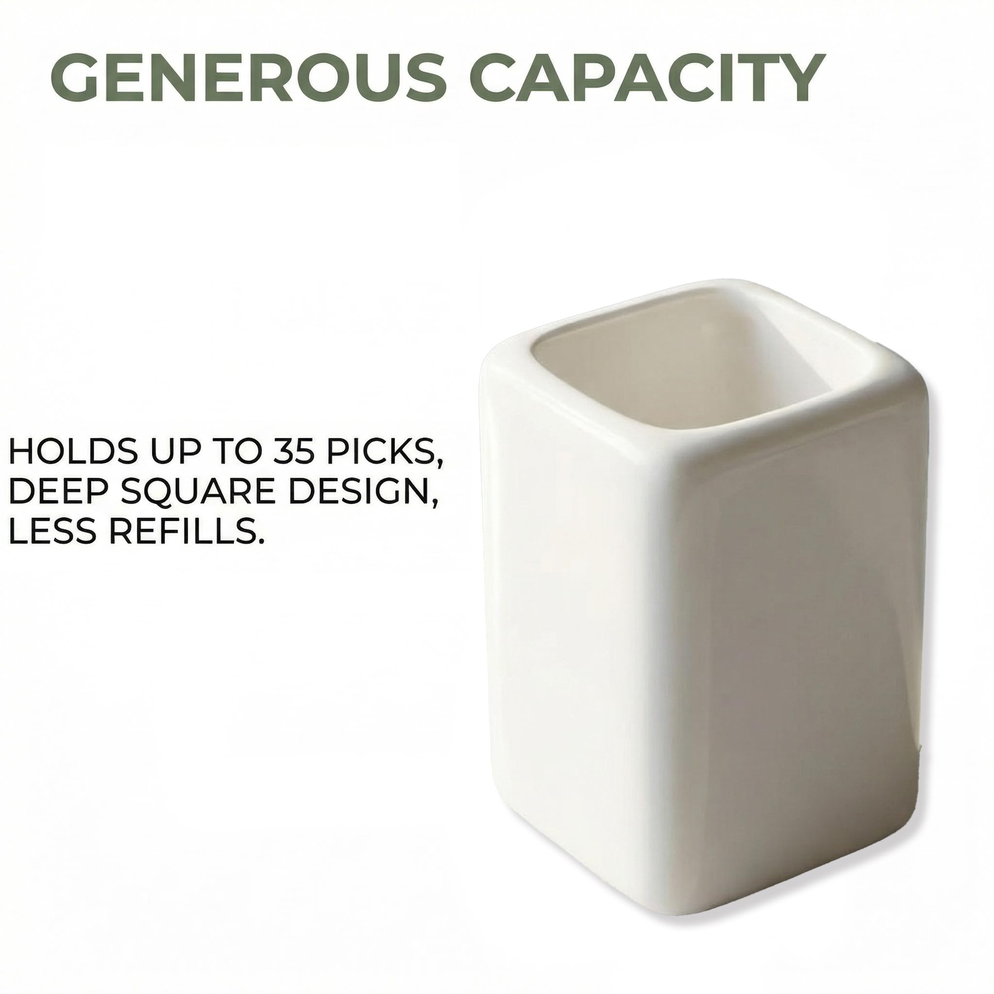 Stable square design for tabletop use