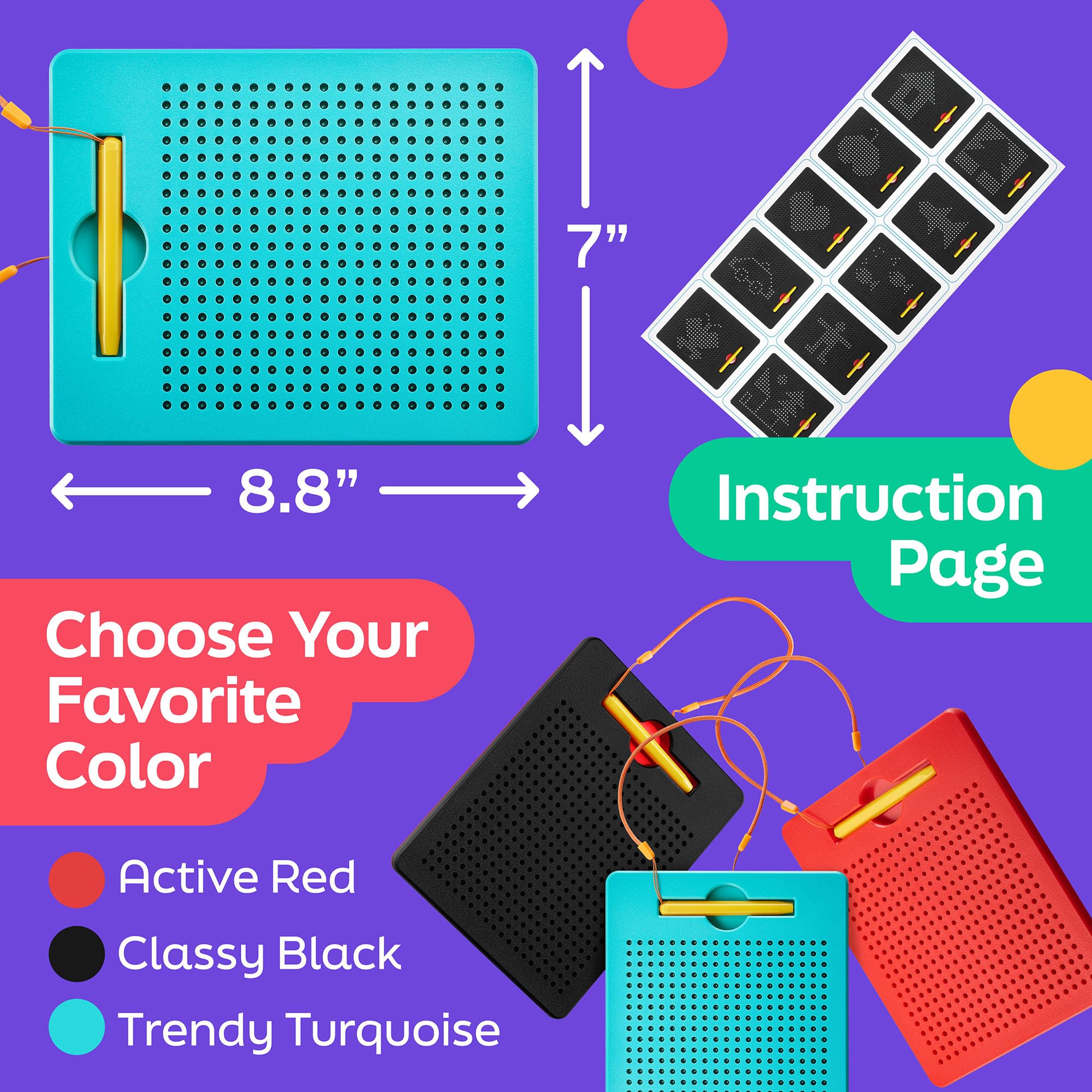 Learning through play on magnetic board