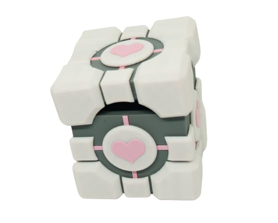Companion Cube Storage Box used as a gift box