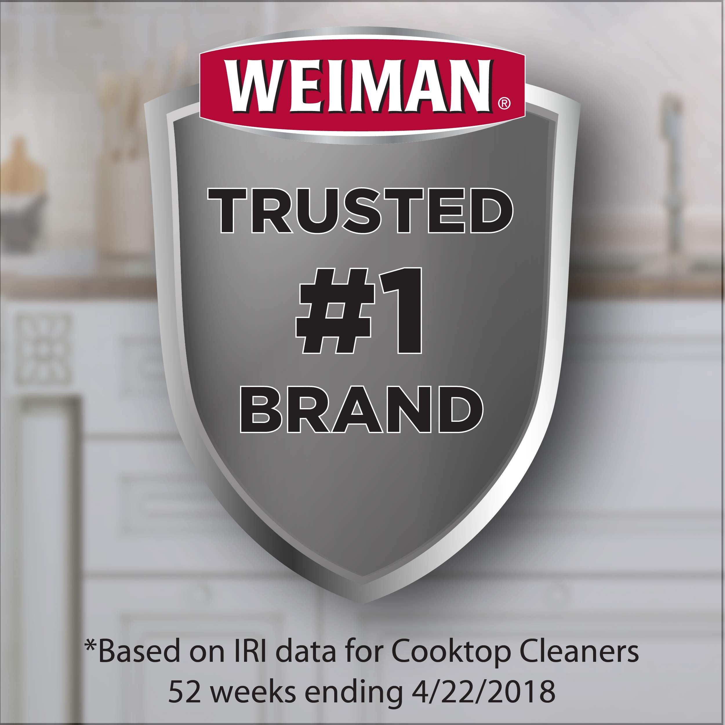 Burnt-on mess removal with Weiman cleaner kit