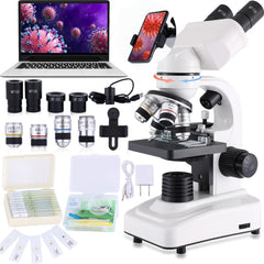 Compound Microscope with 40X-2500X magnification using WF10x WF25x eyepieces