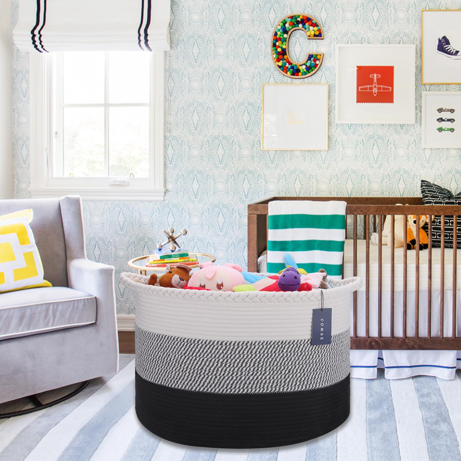 COMSE clothes baskets with neutral design