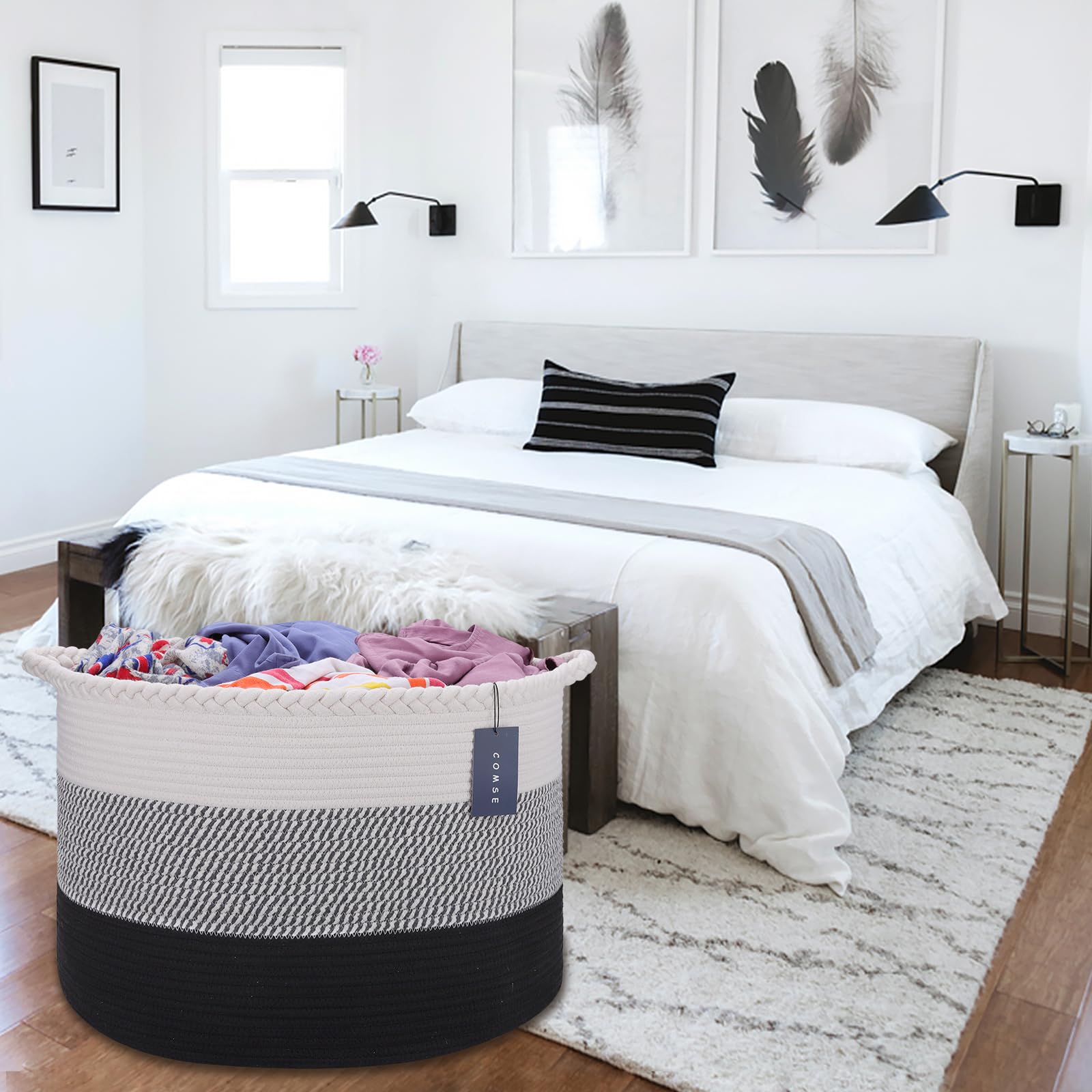 COMSE toy basket for kids room organization