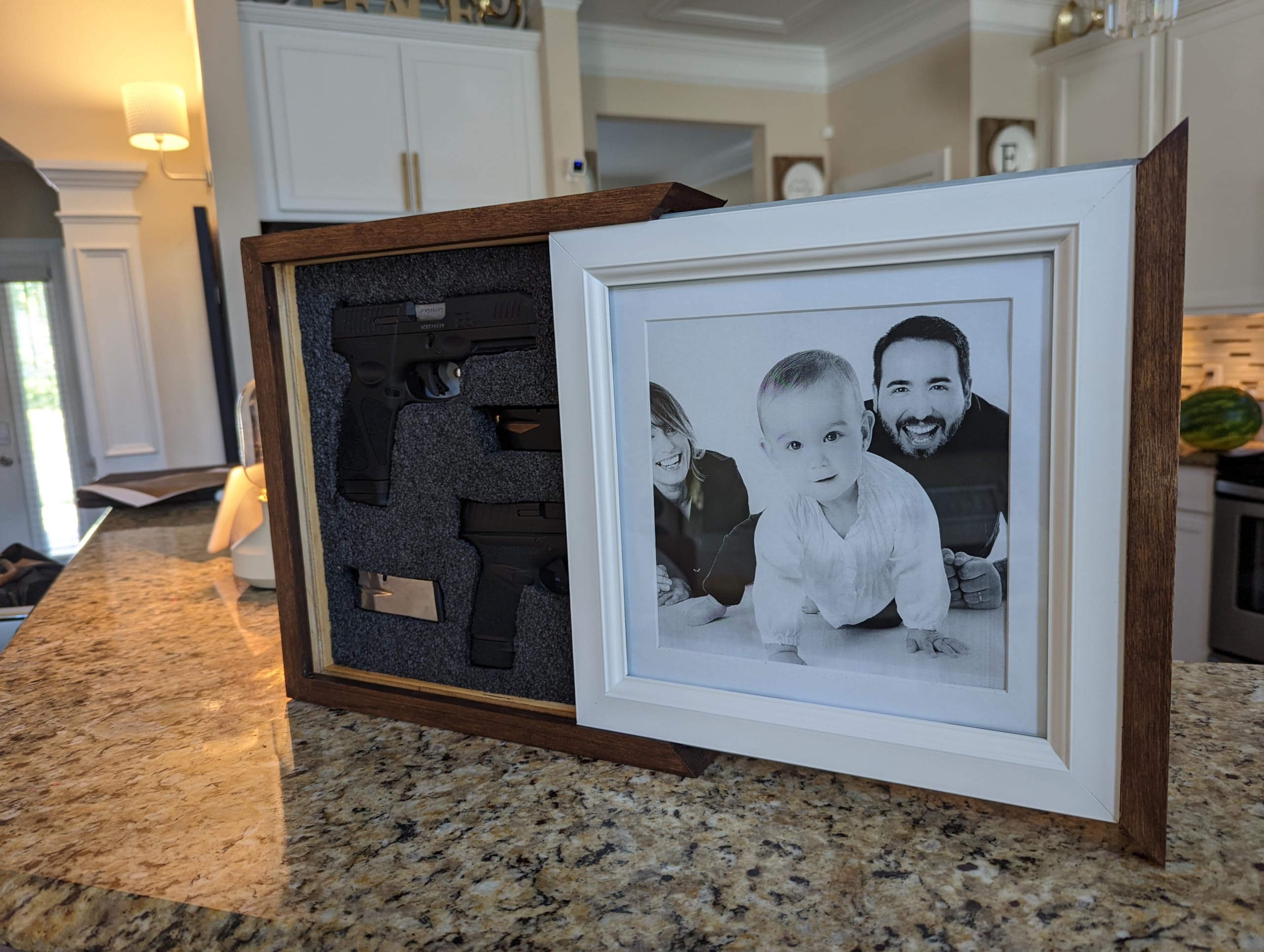 8x8 photo fits in the frame