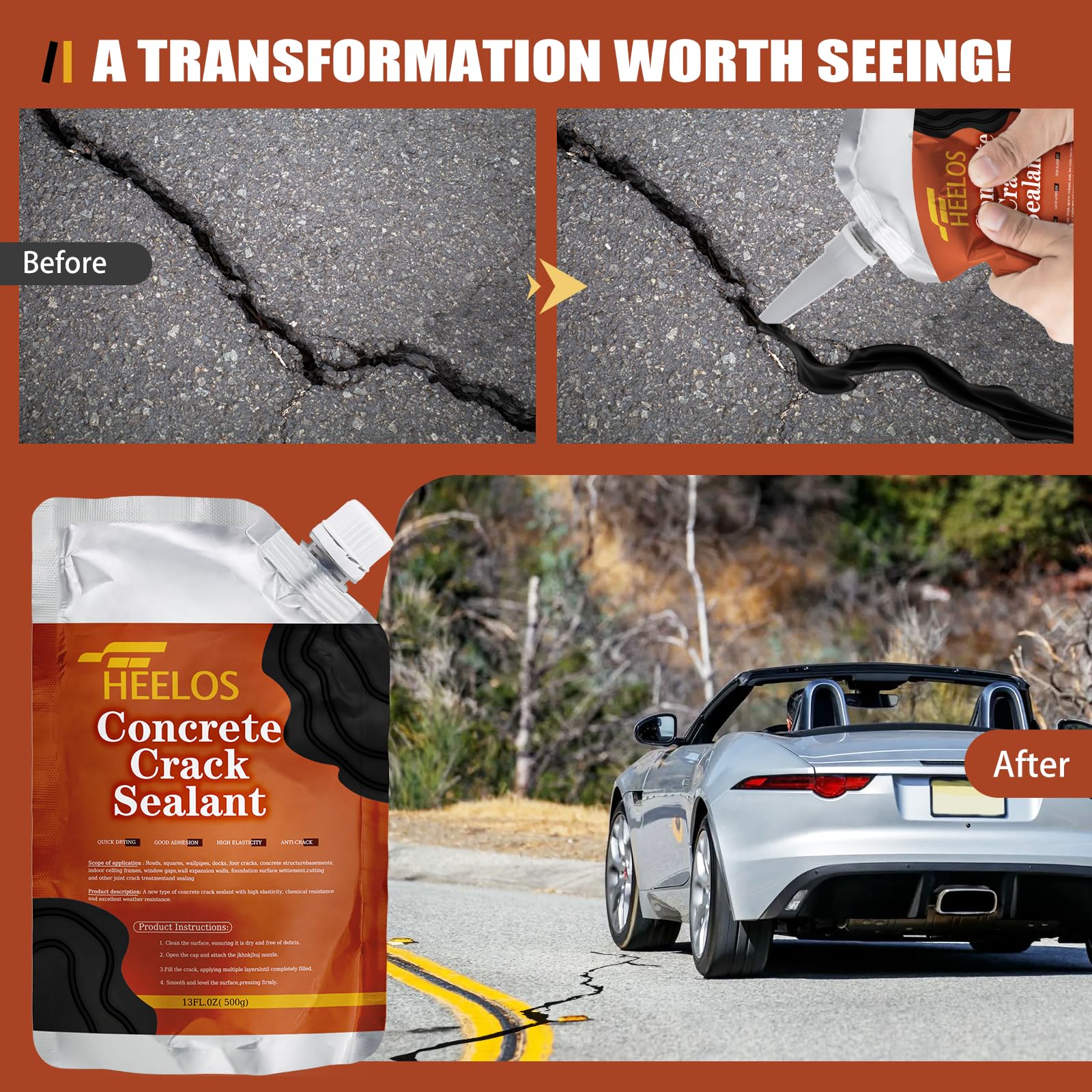 Bonding to concrete asphalt and cement for long lasting repairs