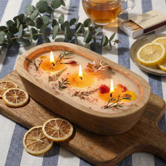 Rustic natural aesthetic with earthy dried flower tones