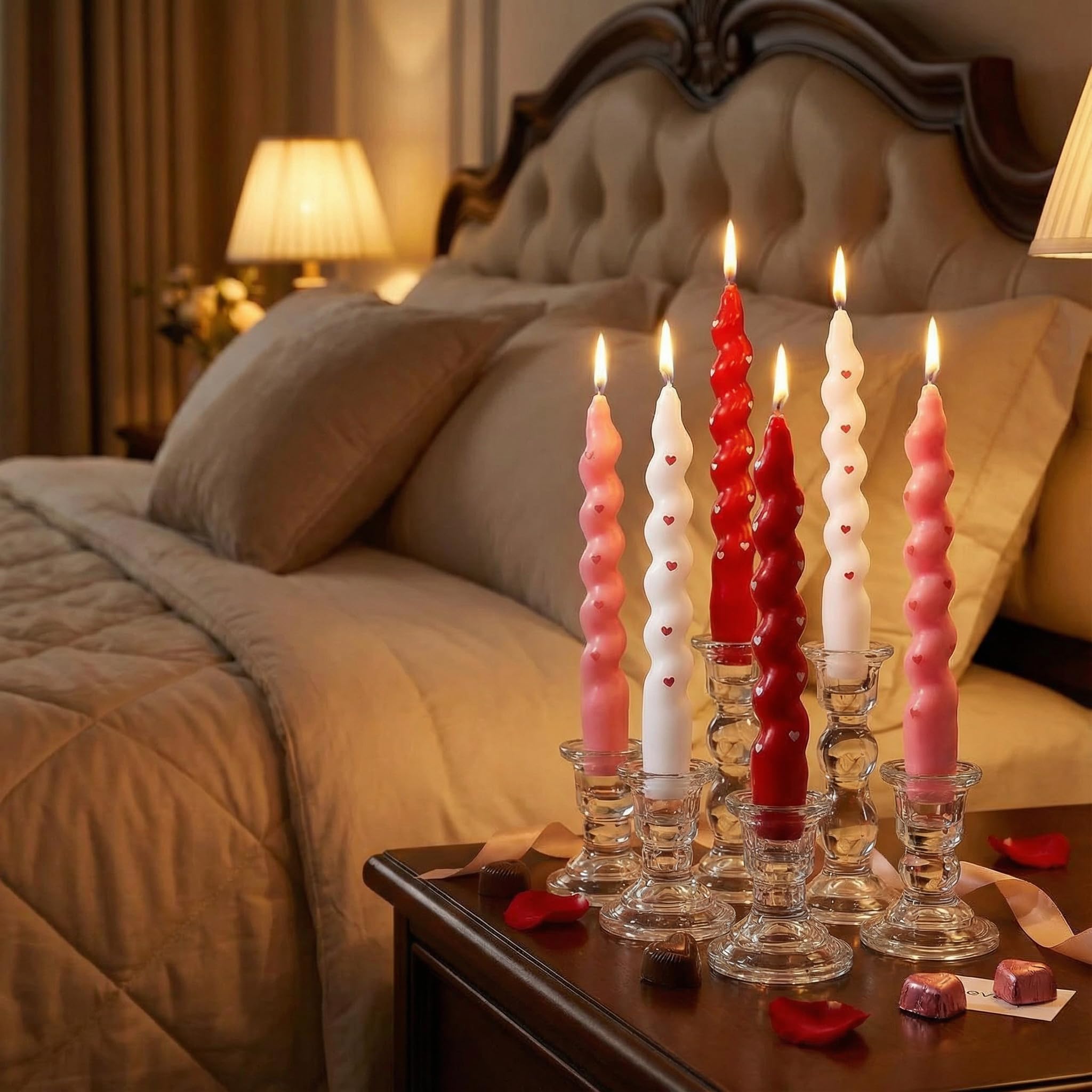 Candles with 1.06 inch diameter and 7.68 inch height