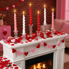 Unscented wax candles decorative for table centerpiece