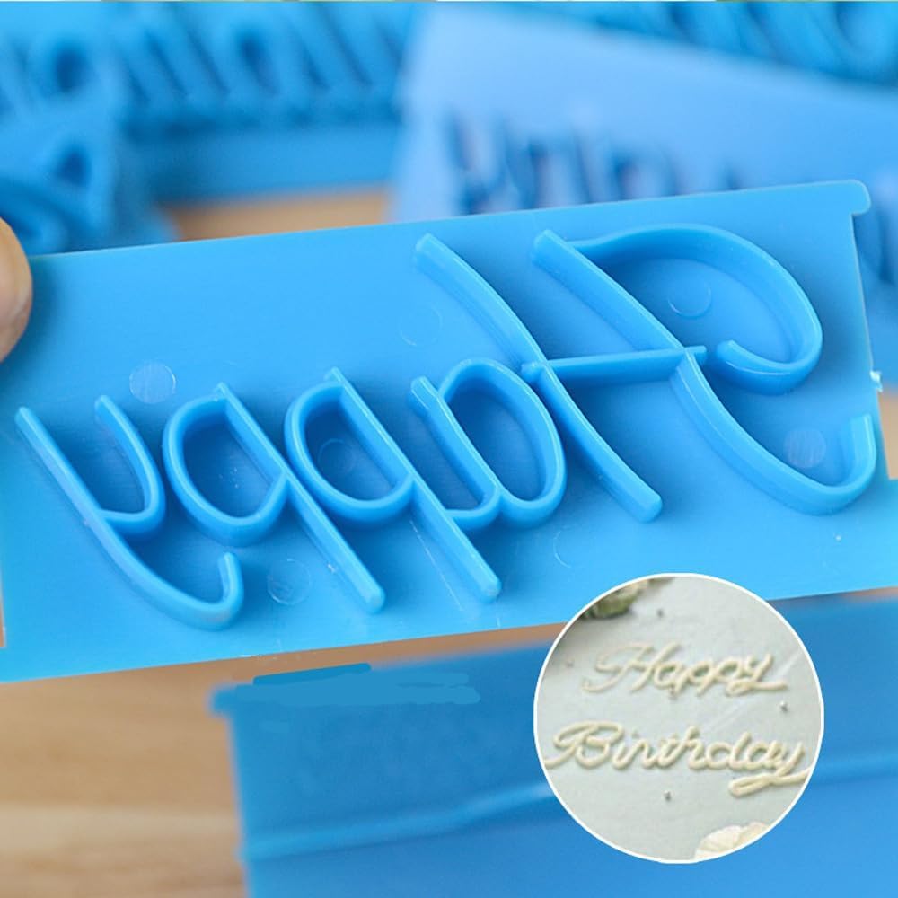 Congratulation stamp size 137x30mm for cake decoration