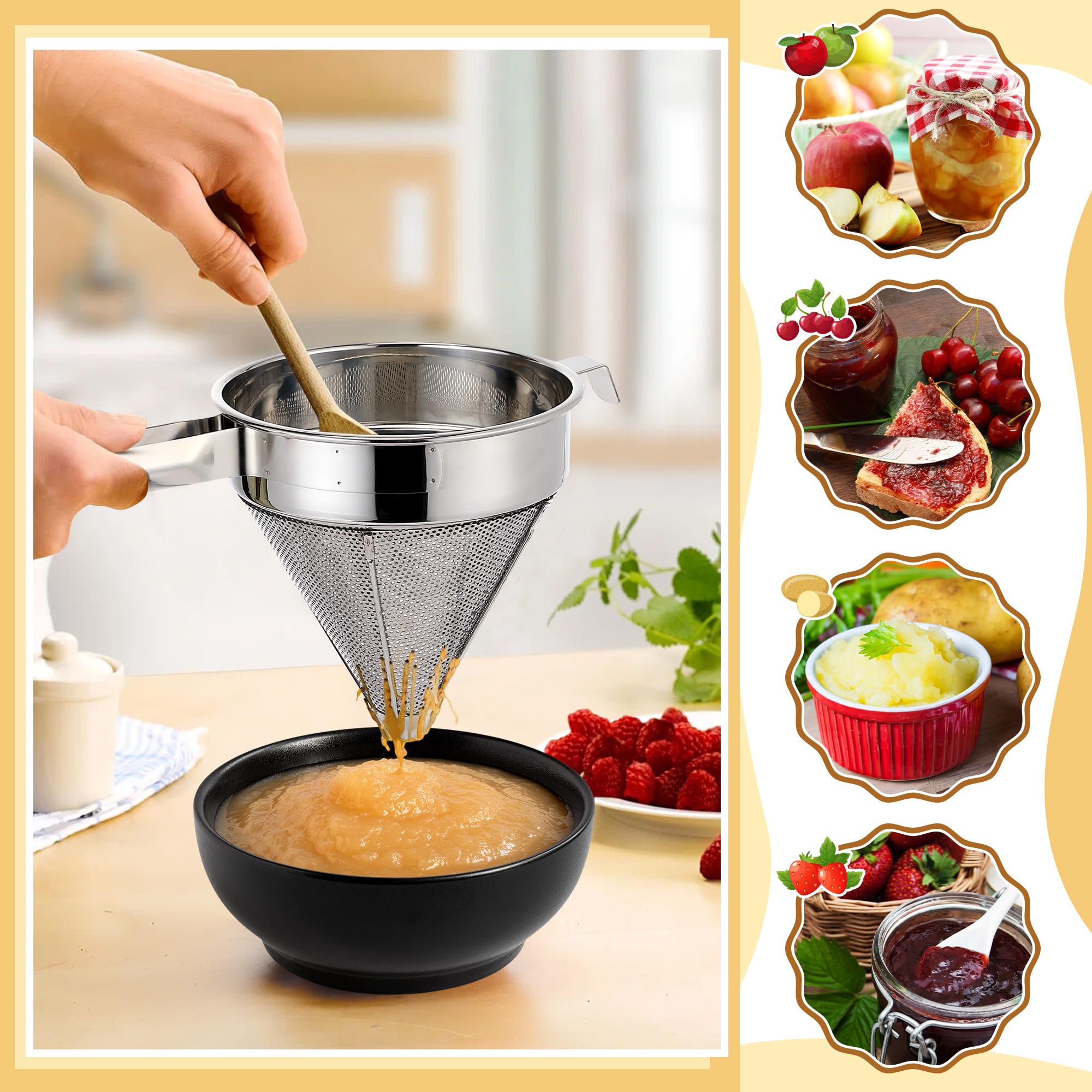 2-quart capacity conical strainer