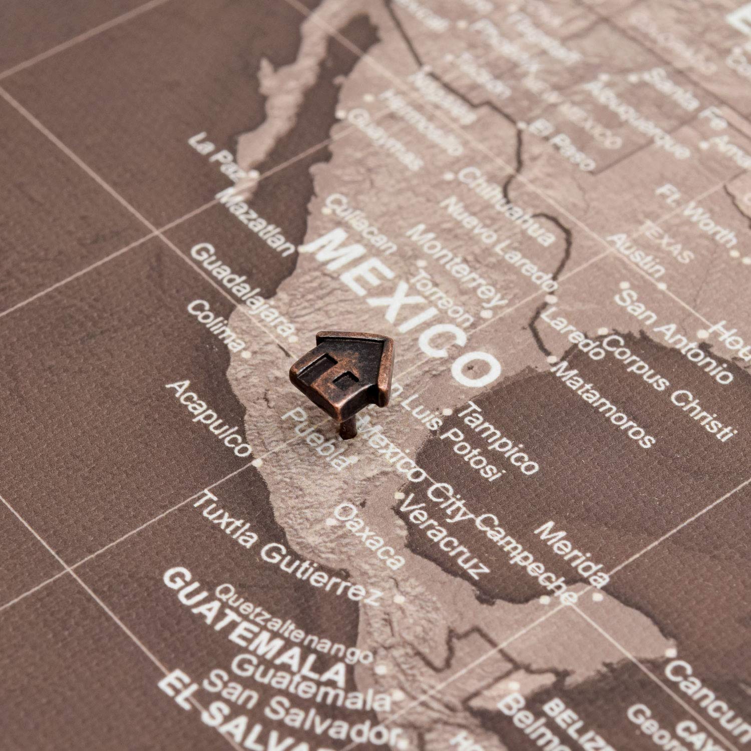 Conquest Maps Antiqued Bronze house pins