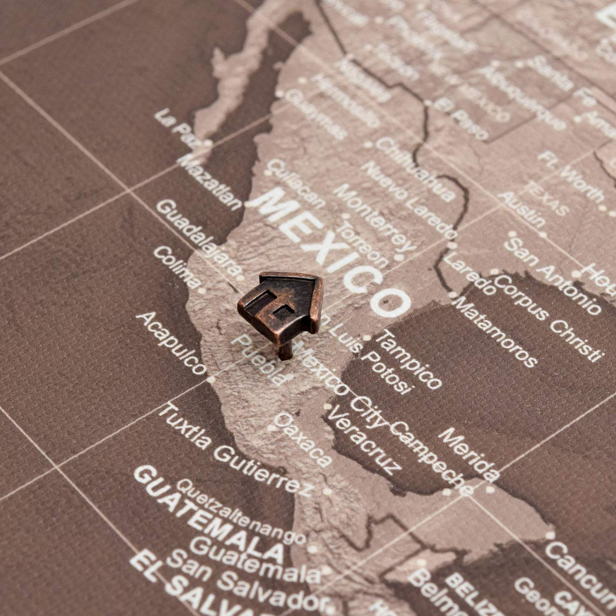 Conquest Maps Antiqued Bronze house pins
