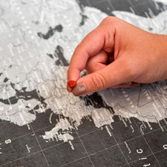 Gold Heart Map Push Pins 9-16 inch length