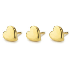 Conquest Maps Gold Heart Map Push Pins set 3