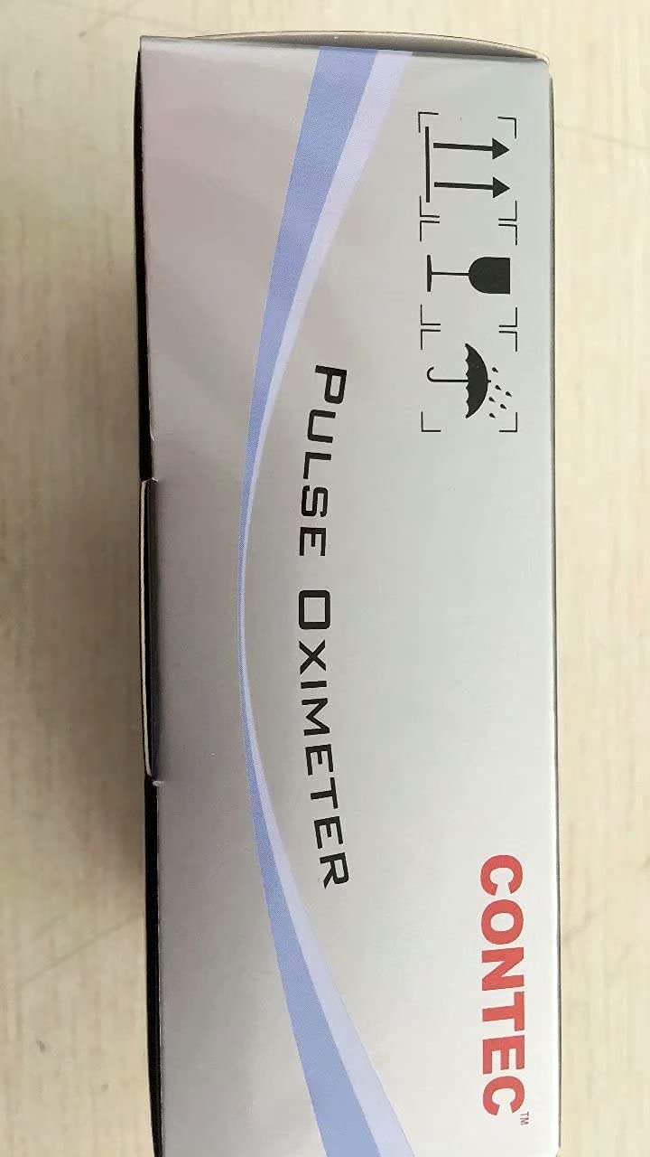 Compact CONTEC CMS50M fingertip oximeter for portable use