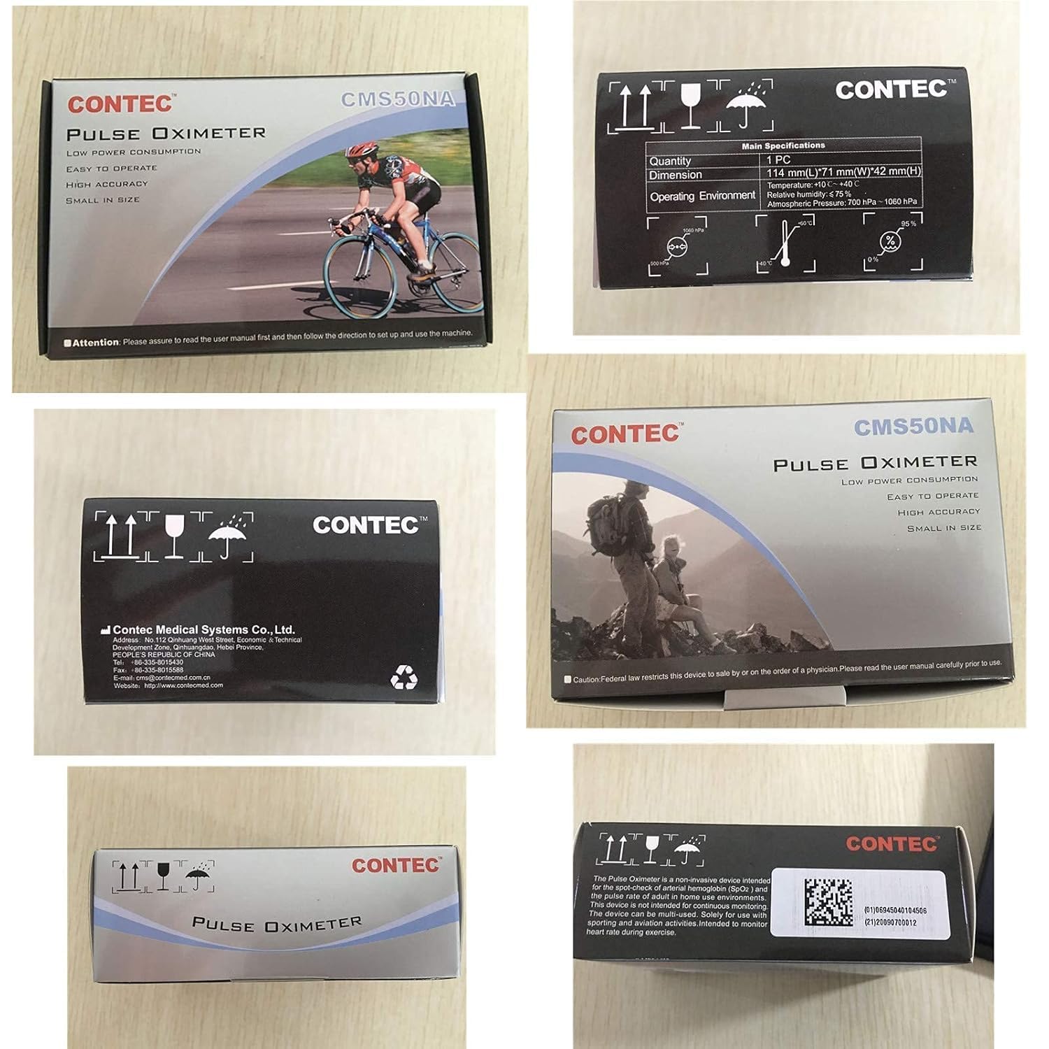 User manual included with CONTEC pulse oximeter