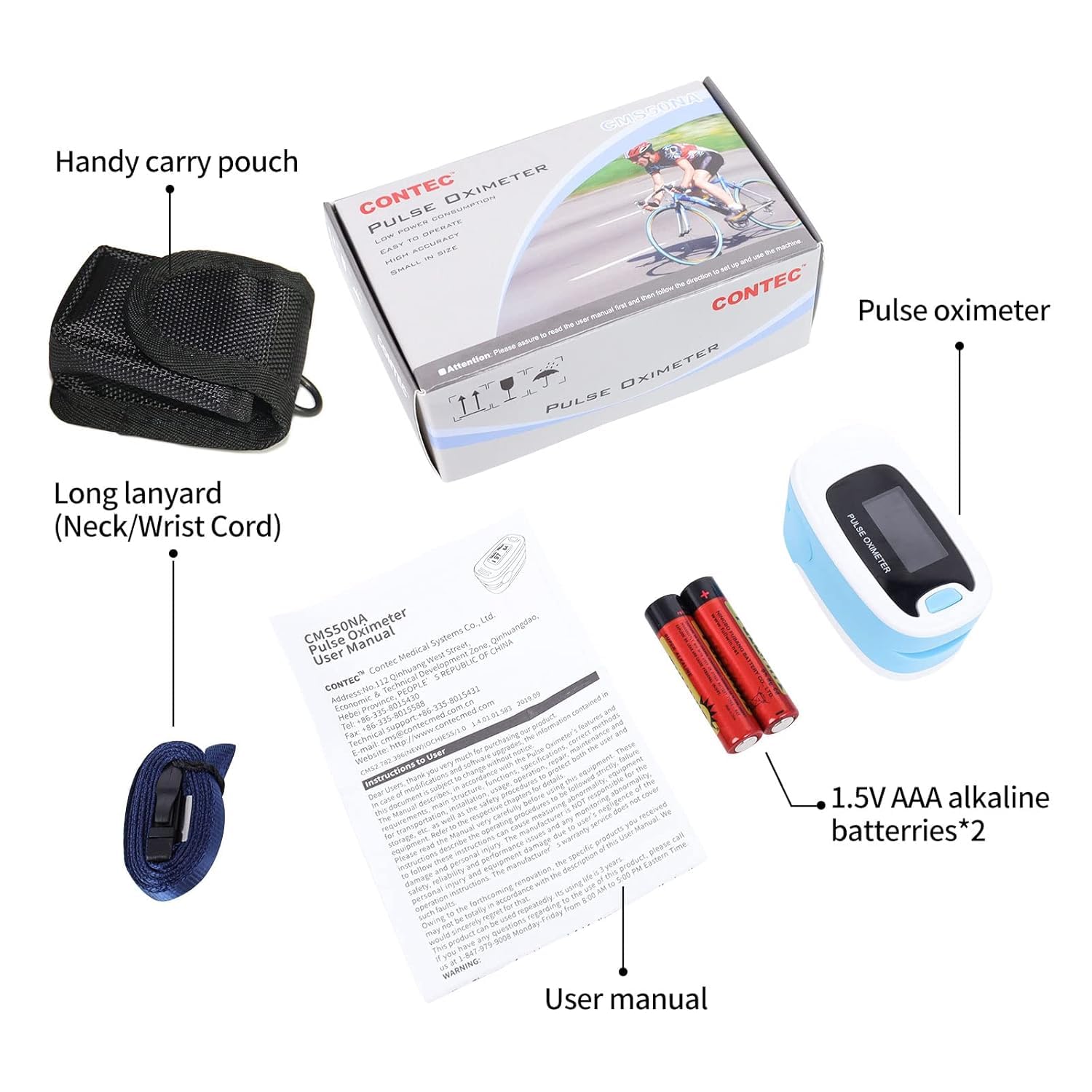 Fingertip clip with soft silica gel material for comfort