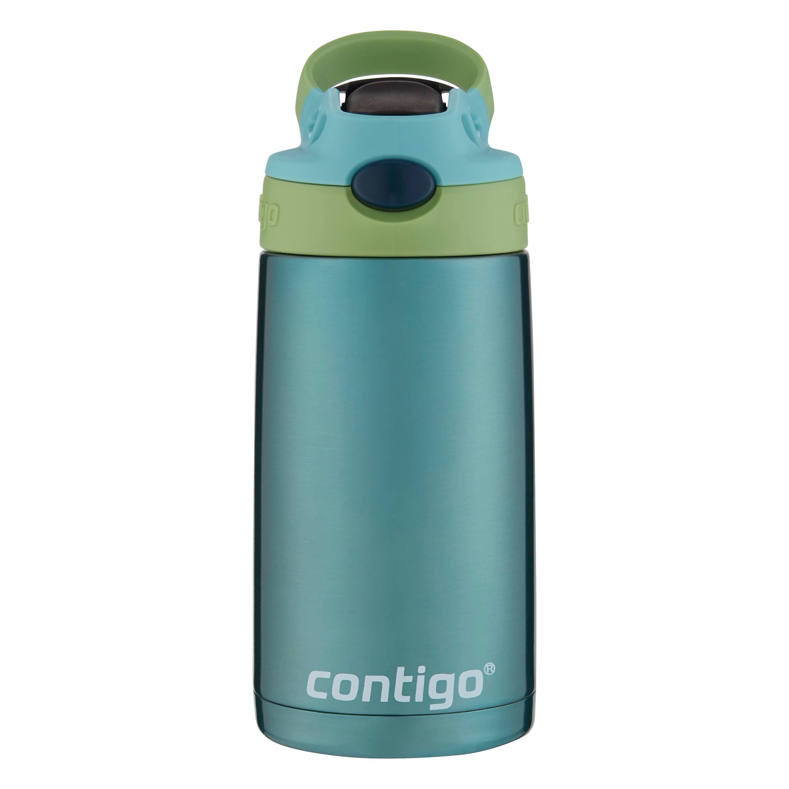 Contigo Kids Water Bottle Green/Blue 13oz