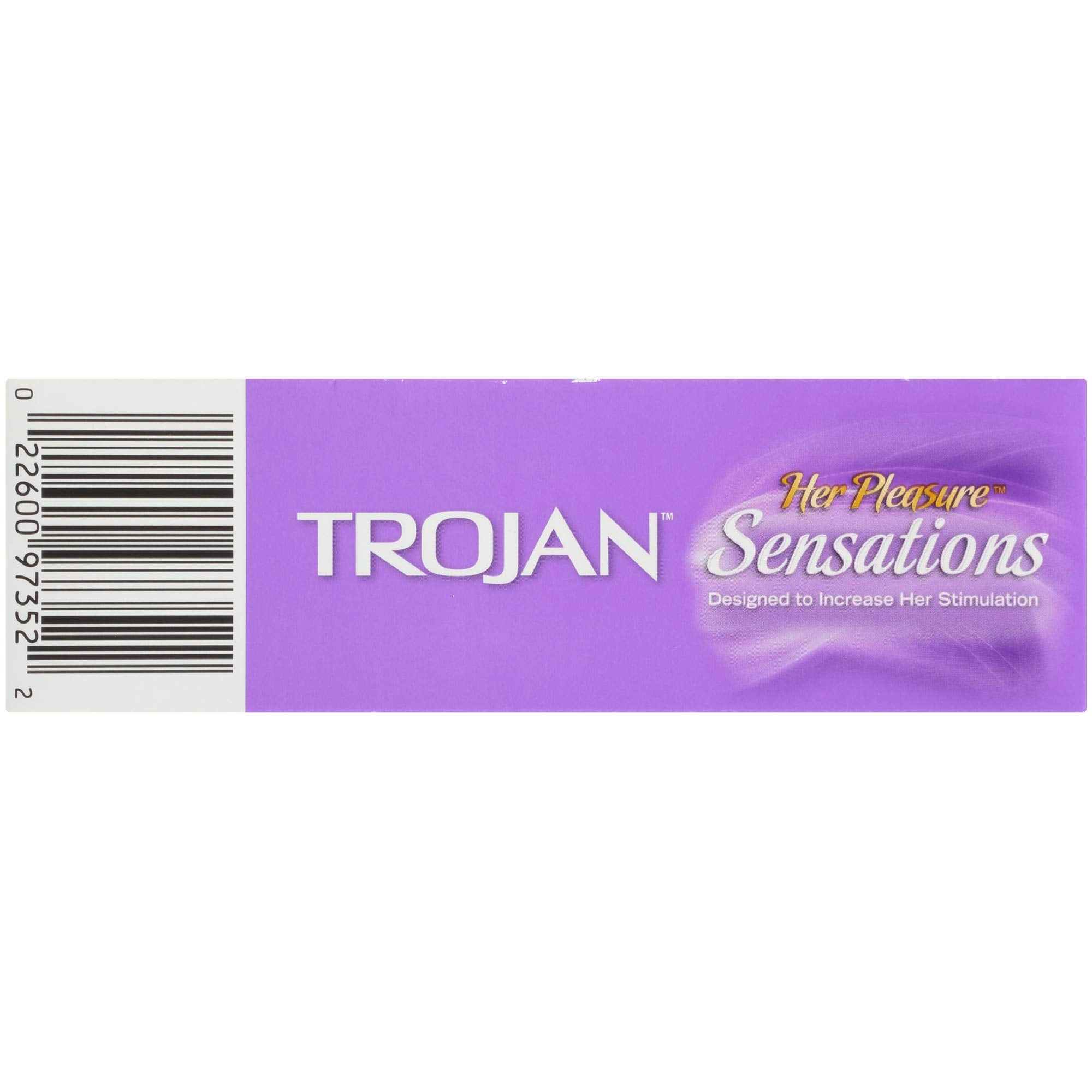 Trojan condoms full-pleasure bulbous shape