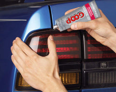 Goop adhesive bonds metal glass plastic vinyl leather in car repairs