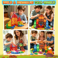 Dinosaur world series compatible magnetic tiles