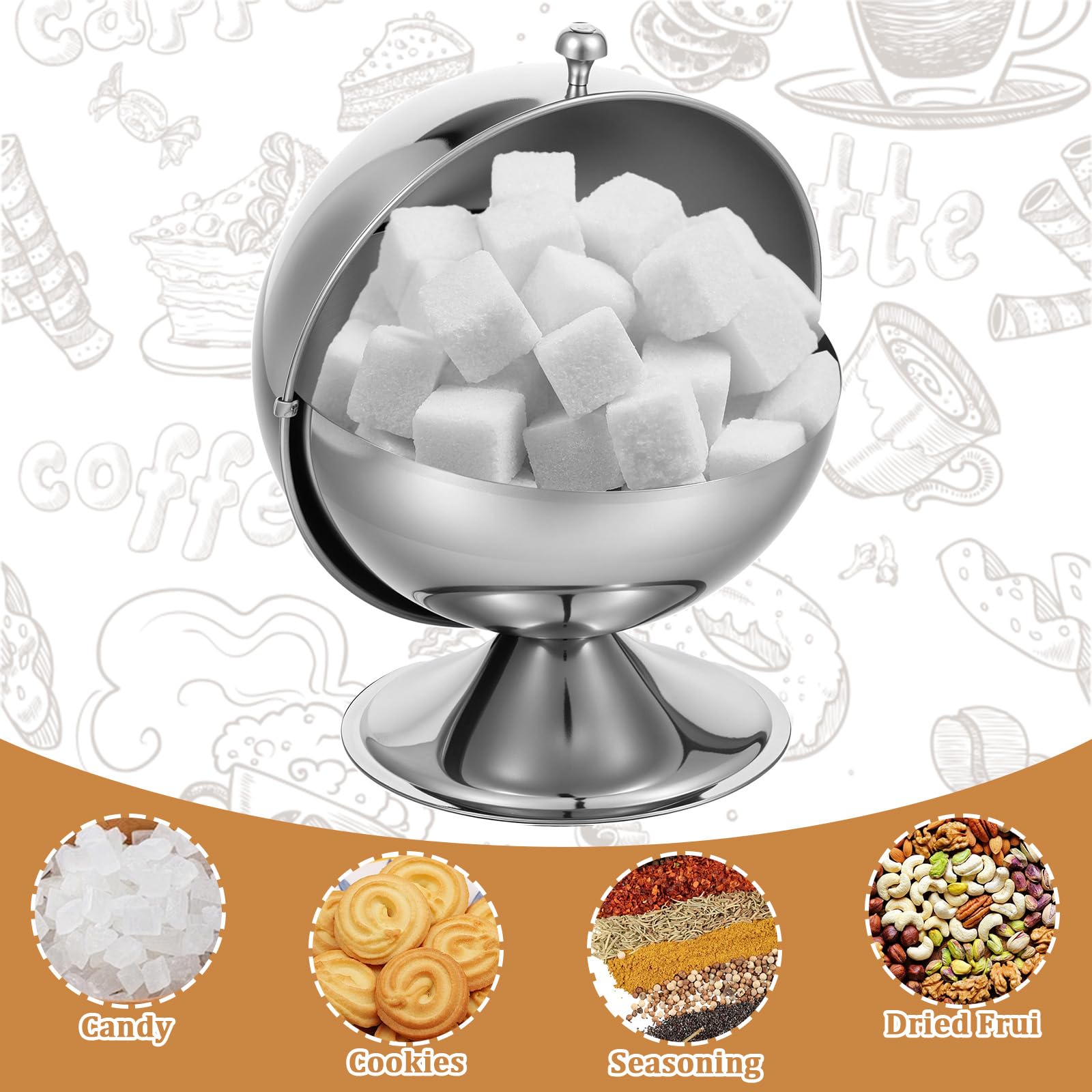 Sugar tong included with sugar bowls